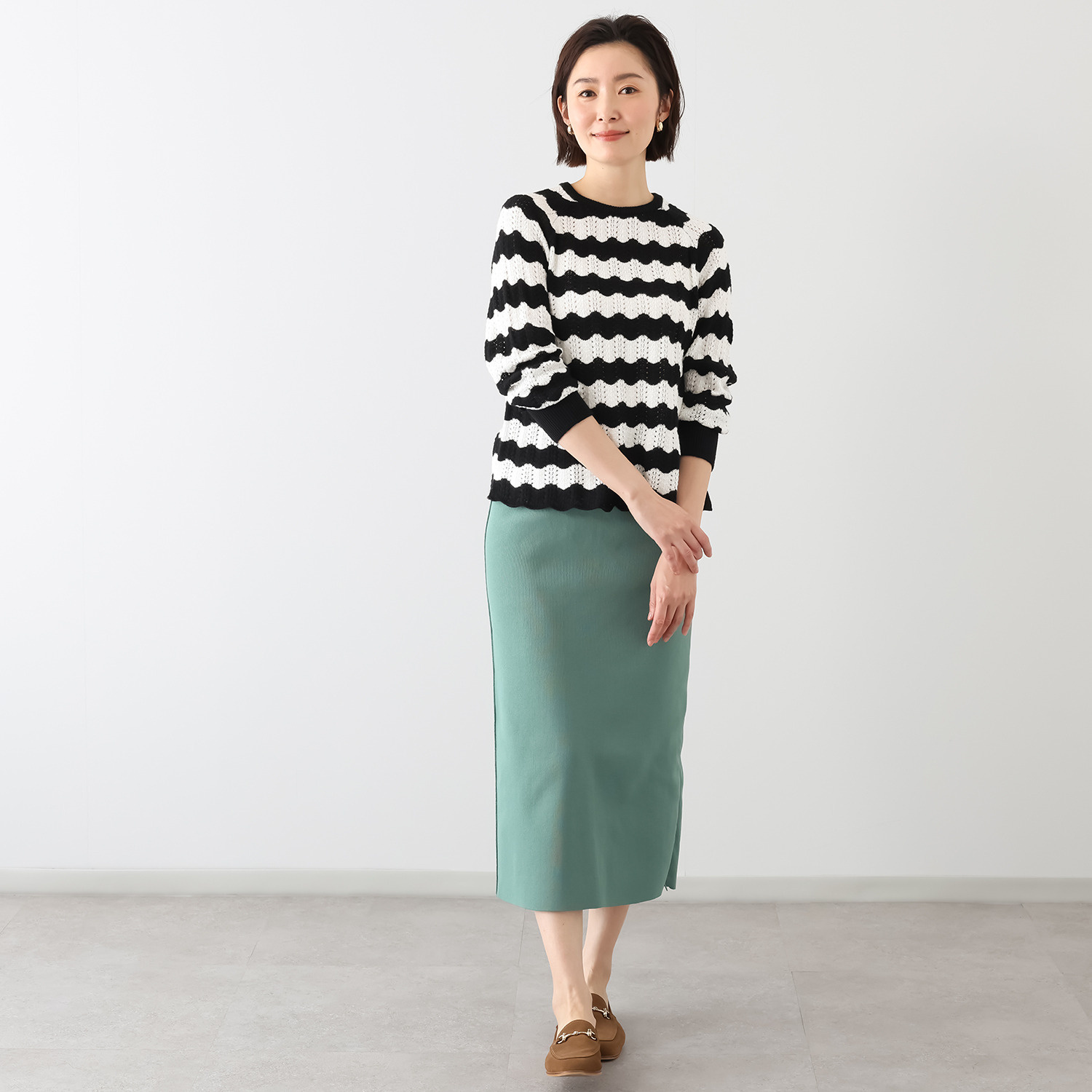 タマミ　ワタナベ ニットプルオーバー “ナミナミモナミ”