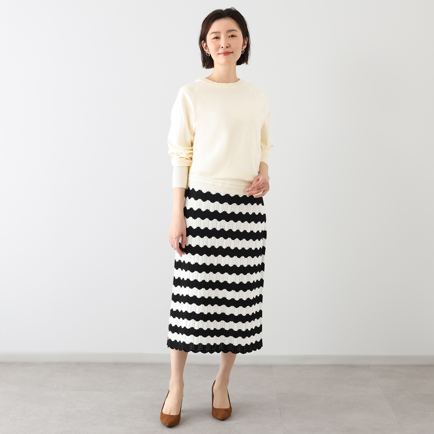 タマミ　ワタナベ ニットスカート “ナミナミモナミ”