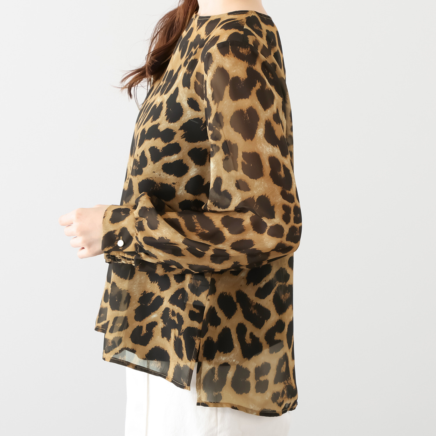 タマミ　ワタナベ インナー付 シアーブラウス “エールクレール”