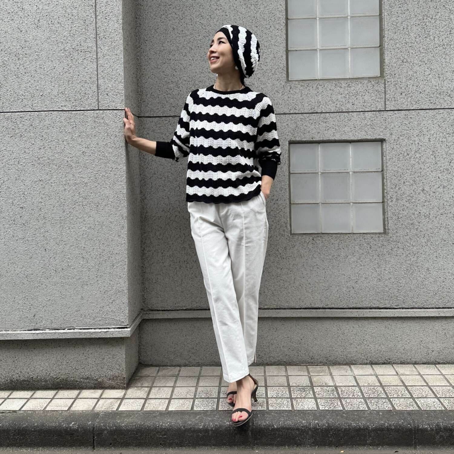 タマミ　ワタナベ ニットベレー帽 “ナミナミモナミ”