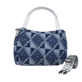 ダジュール 幾何学ジャガード ２ウェイバッグ
