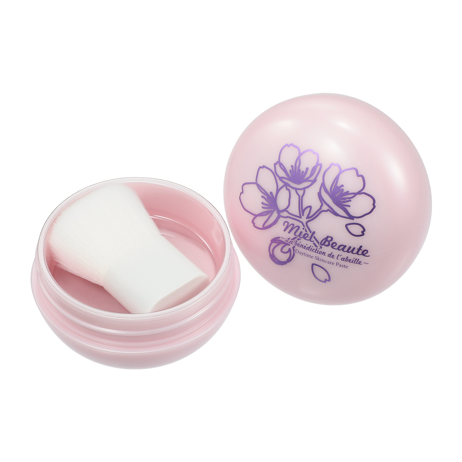 ミエルボーテ 紫桜カラーで透明感 上品なツヤと輝きを演出！ 新デイタイム スキンケアペースト ＜サクラピンク＞ ２．５個分 デビュー特別増量セット