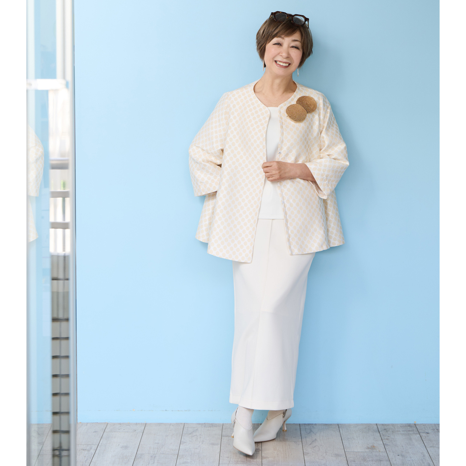 ウノ・ウノ・ドゥーエ 柔らかフィット きれい見えダンボール素材 美ラインスカート