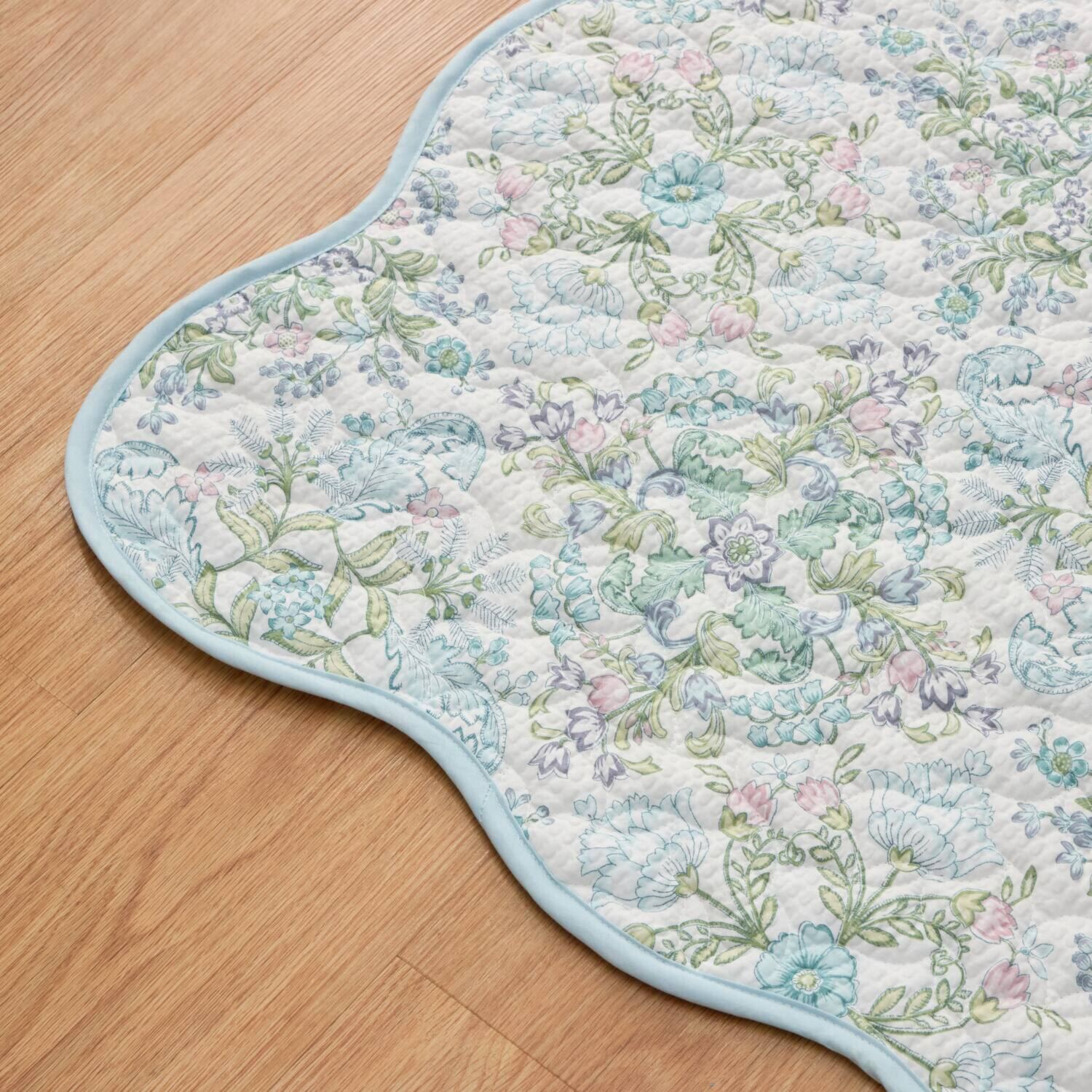 大津毛織 綿混やわらかリップル リバーシブルマルチカバー ＜正方形＞