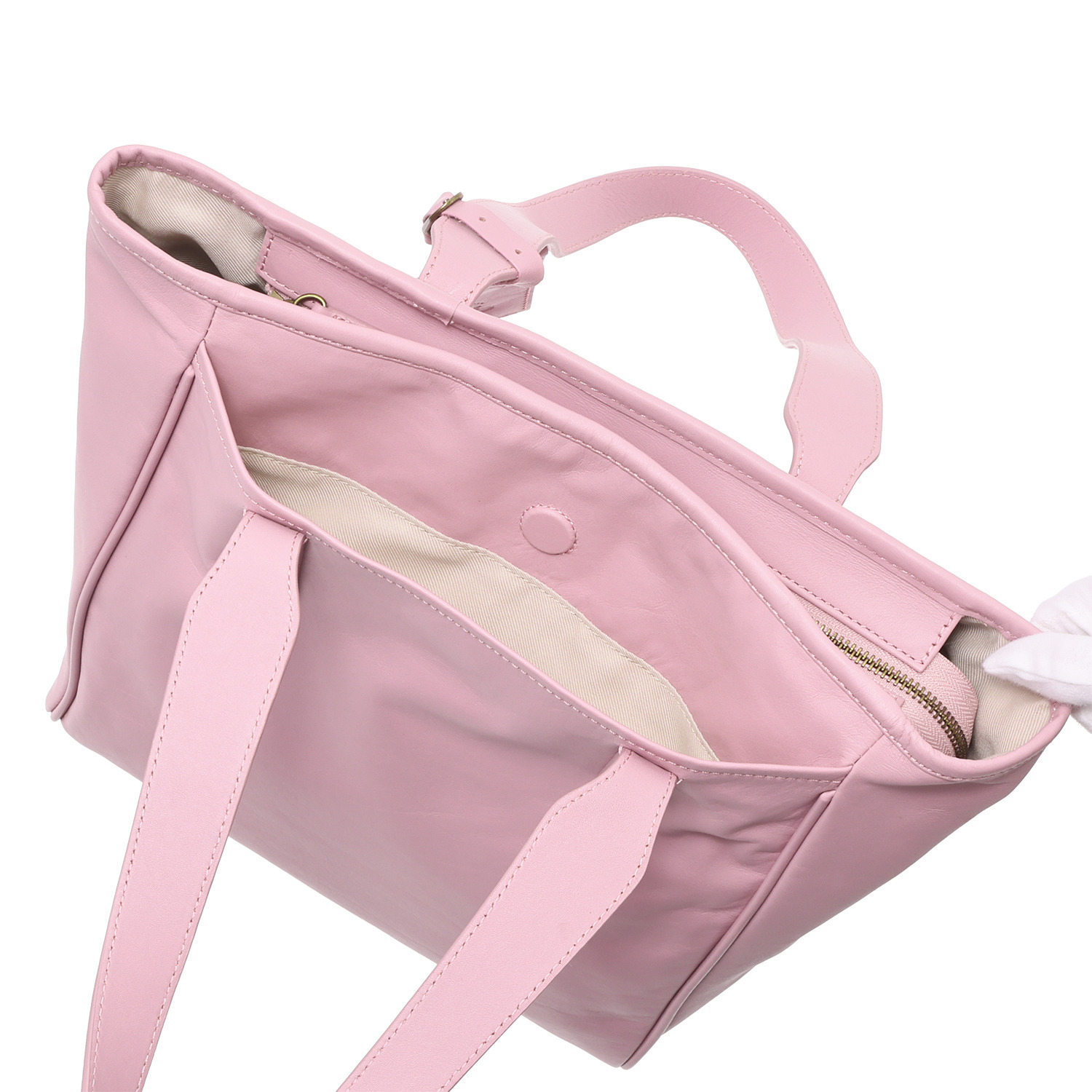 マイレ パスケース付 はっ水ソフトカーフレザー トートバッグ