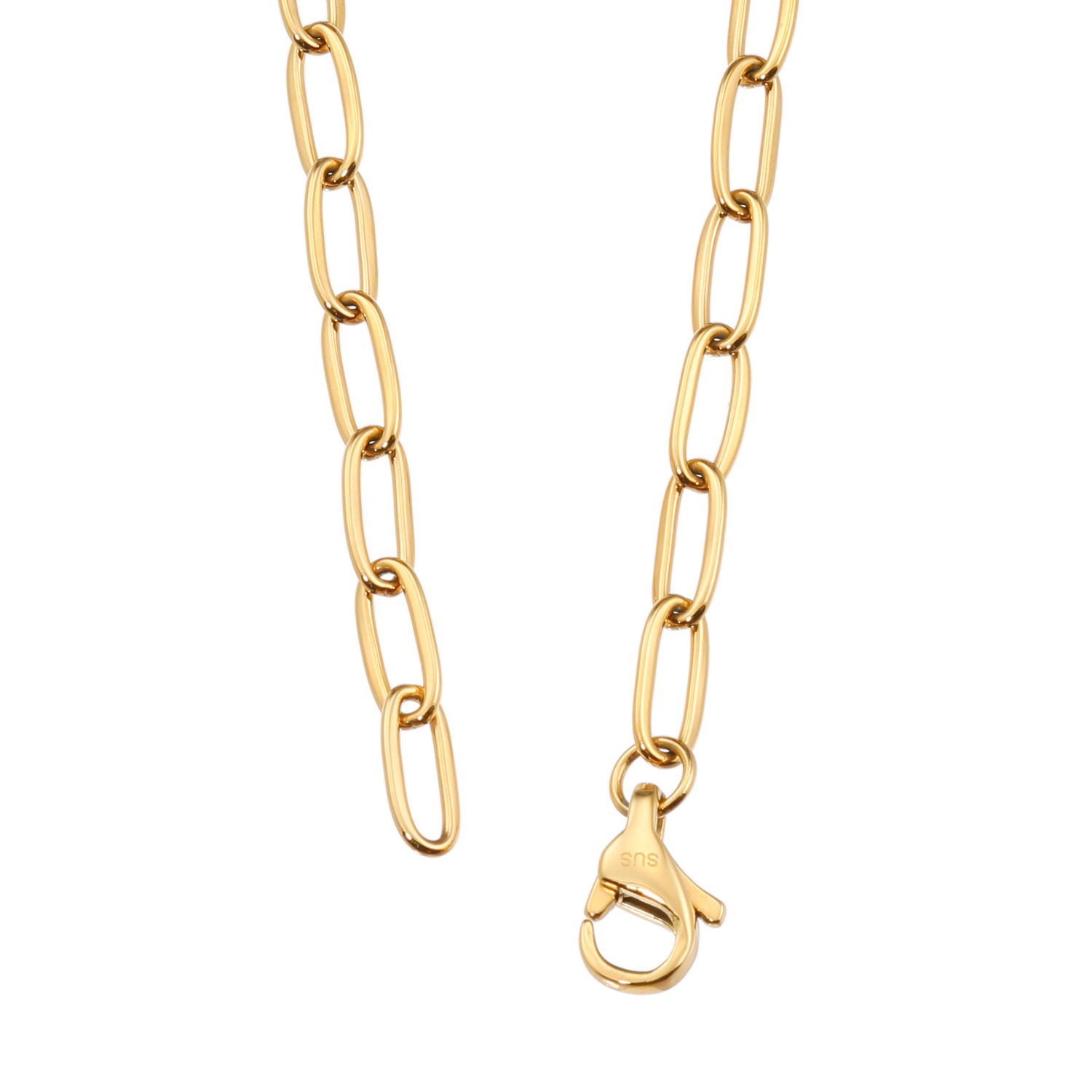 ラフィナリスタ サージカルステンレス クリップチェーン ロングネックレス