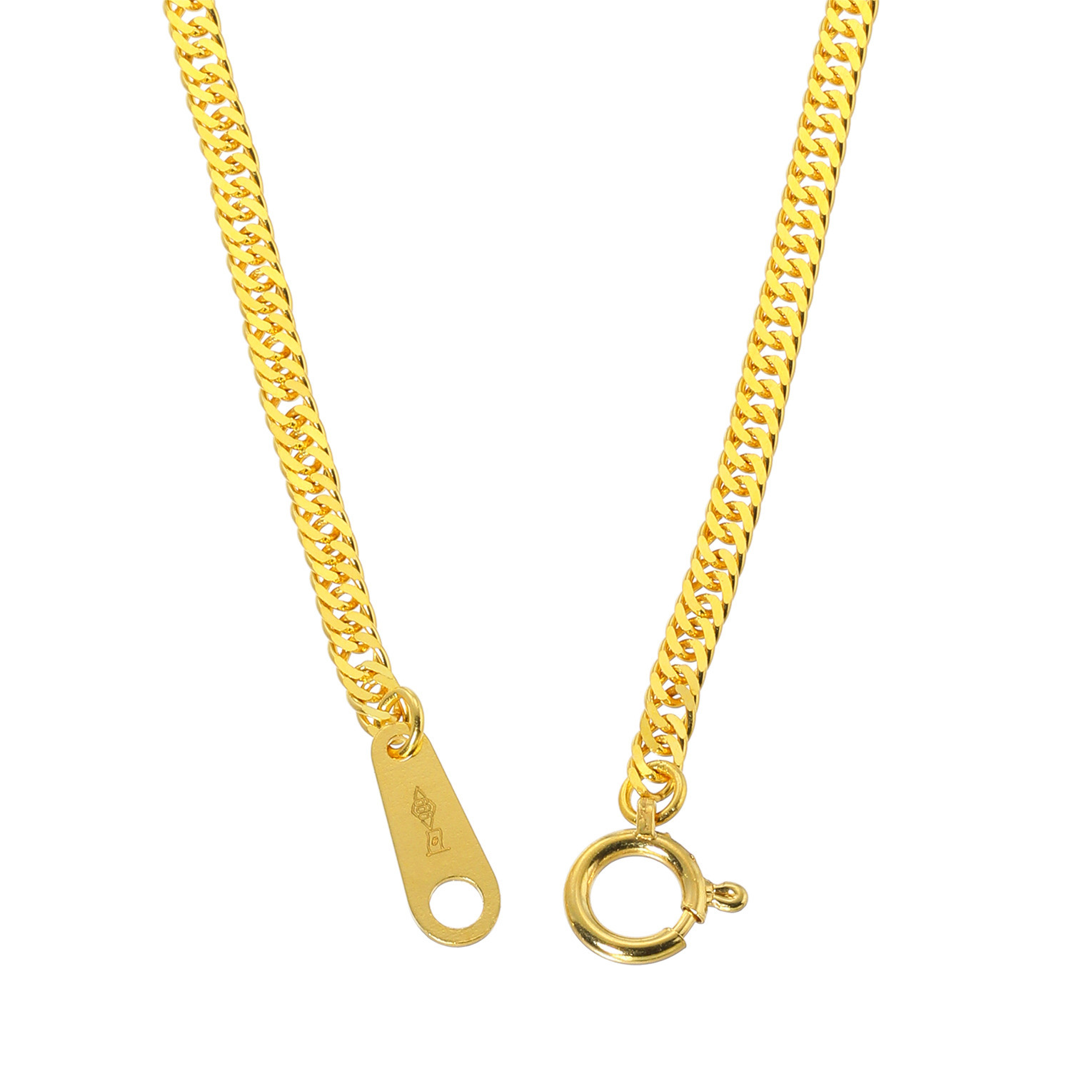 祈平 純金　６．５ｇＵＰ ２面ダブル プレミアムワイド 喜平チェーン ネックレス