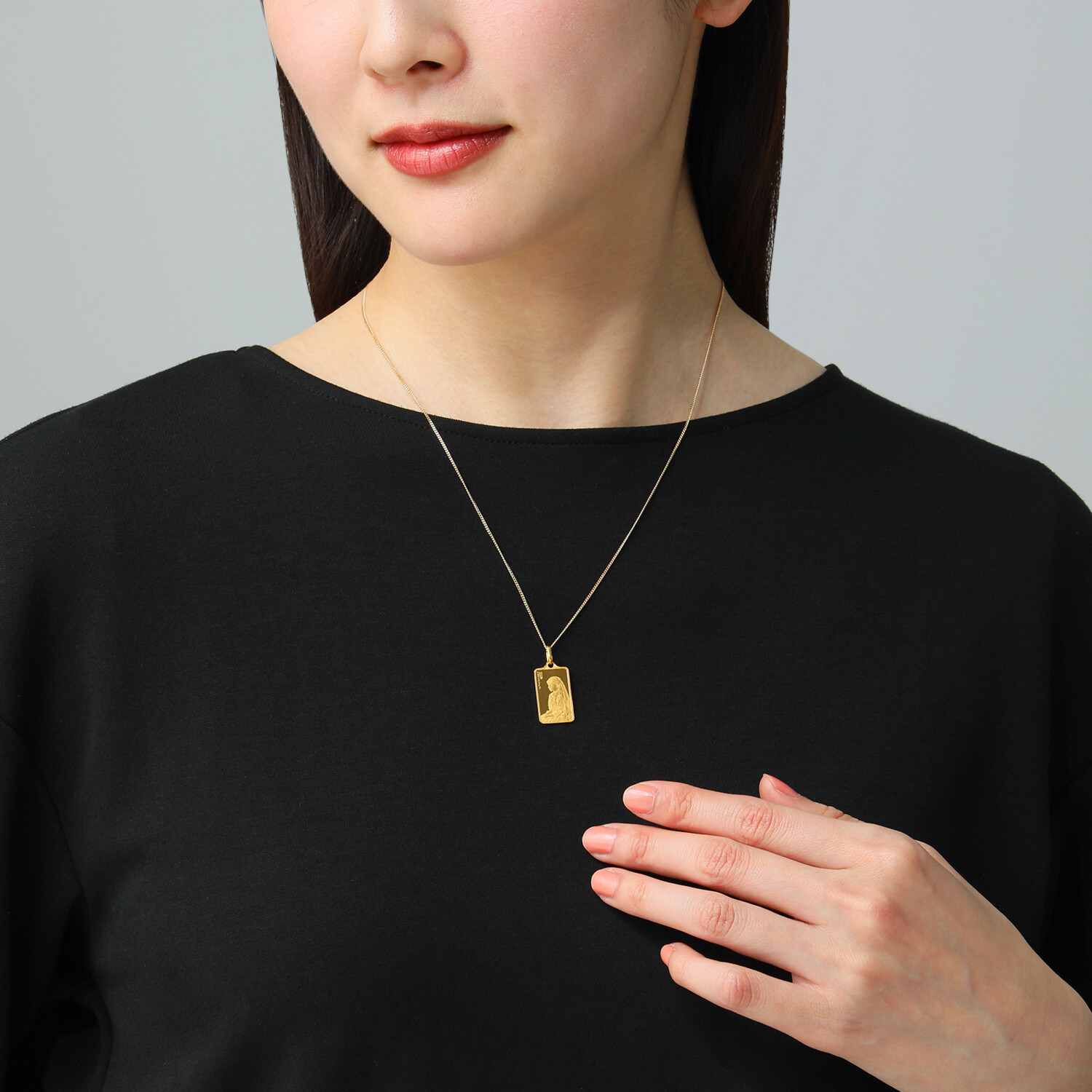 祈平 純金　３．１ｇＵＰ ＰＡＭＰ社製 ゴッホ“ひまわり” インゴット リバーシブル ペンダントトップ