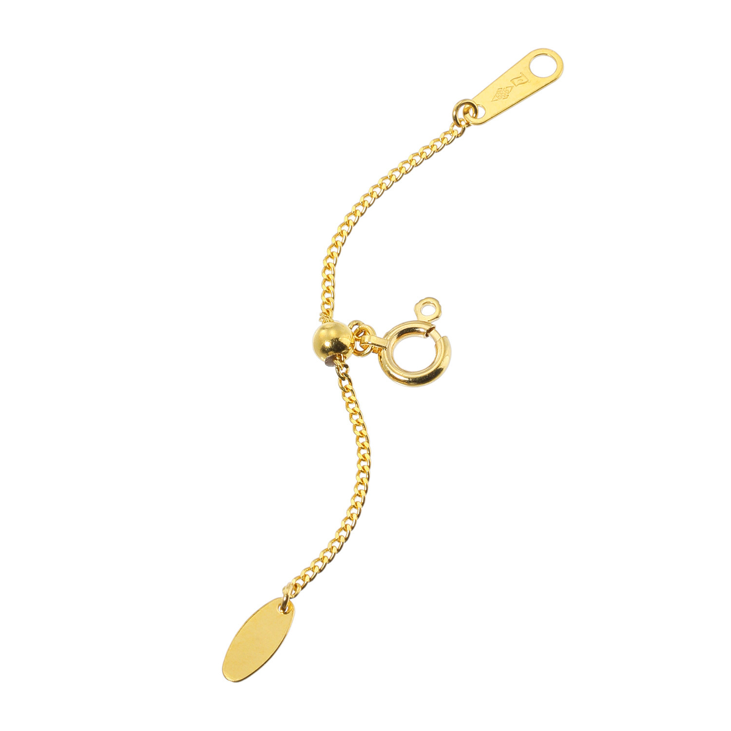 祈平 純金 スライド喜平チェーン アジャスター