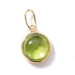 カレイドスコピオ １８Ｋ ペリドット カボションカット ペンダントトップ