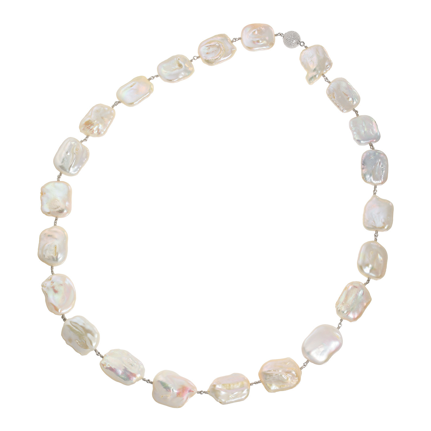 ジュンコ　シマダ 大玉 淡水バロックパール ボリューム ロングネックレス