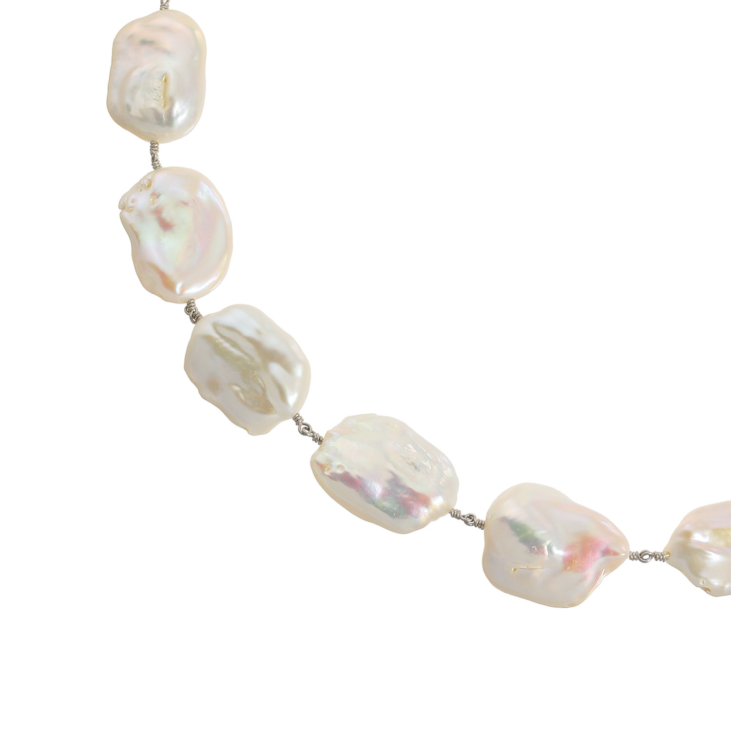 ジュンコ　シマダ 大玉 淡水バロックパール ボリューム ロングネックレス