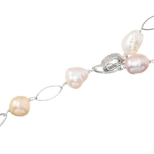 ペレフェリーク 淡水パール マーキスパーツ ステーション ロングネックレス