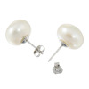 ペレフェリーク シルバー １２ｍｍＵＰ ボリューム淡水パール スタッドピアス