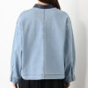 エーエフコンフィ 襟アクセント ライトデニムジャケット