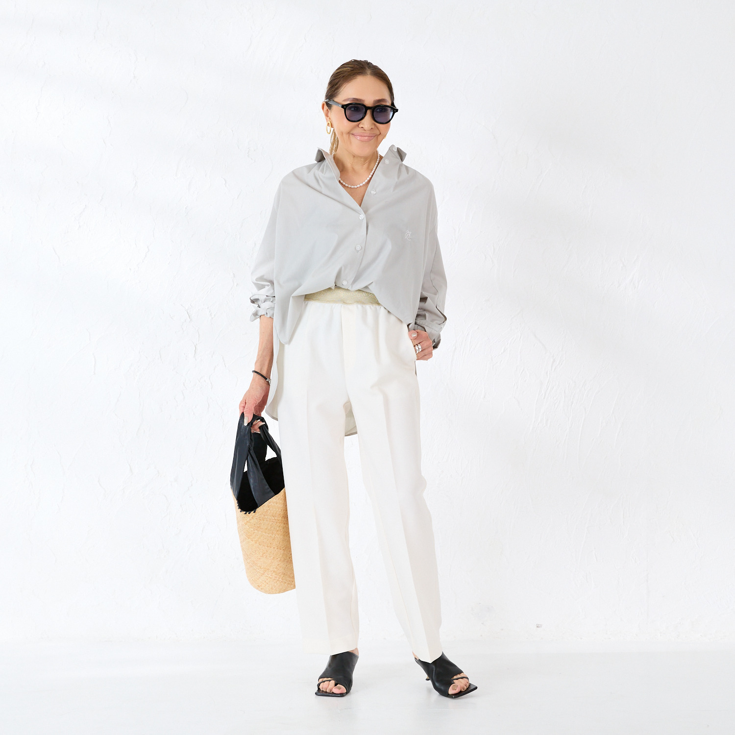 エーエフコンフィ 袖デザイン シャツブラウス