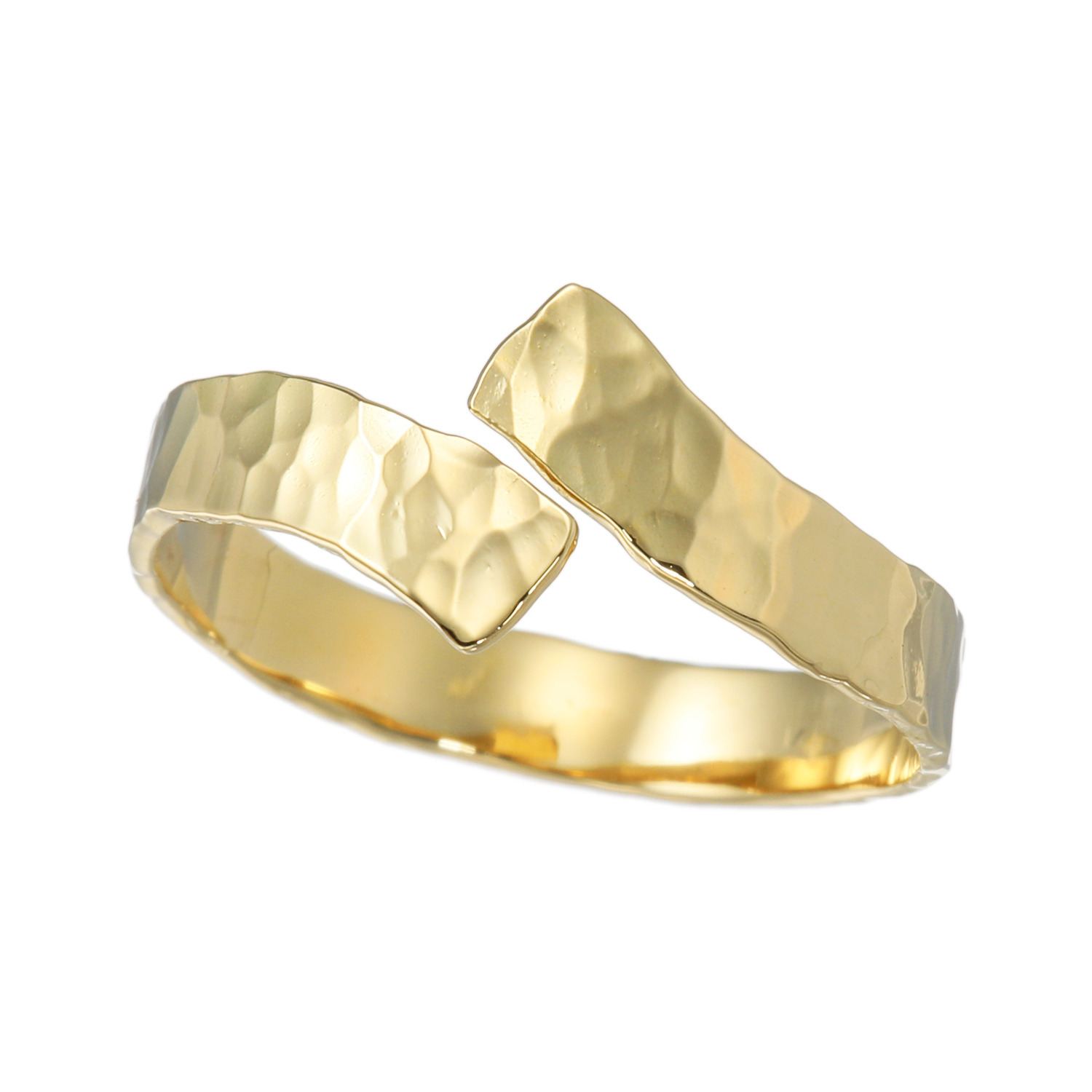 ケーグランツ １８Ｋ 槌目デザイン リング