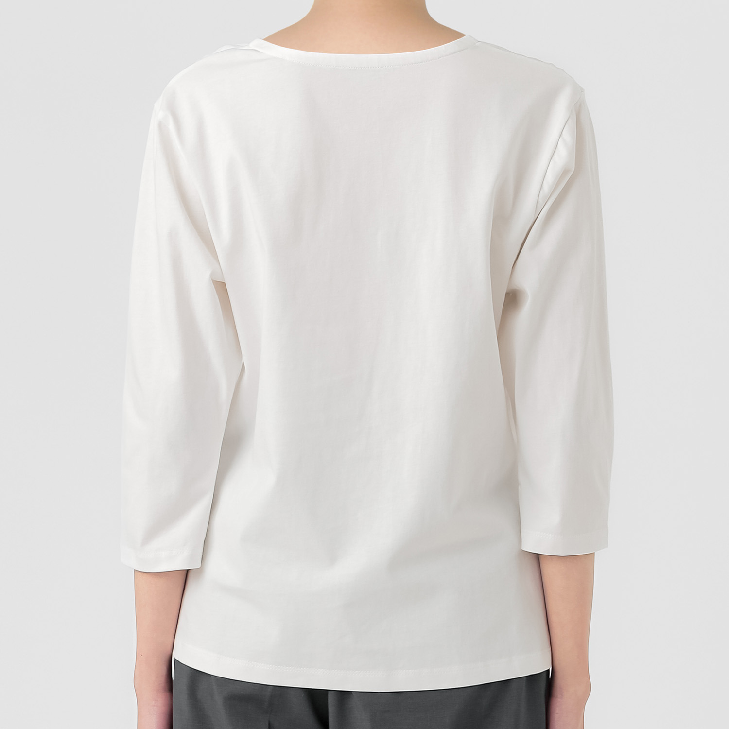 ウノ・ウノ・ドゥーエ 七分袖 ロゴＴシャツ