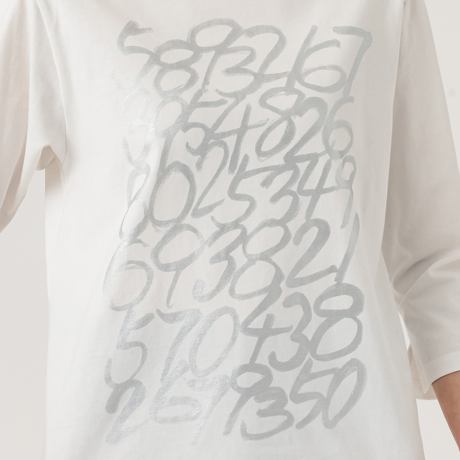 ウノ・ウノ・ドゥーエ 七分袖 ロゴＴシャツ
