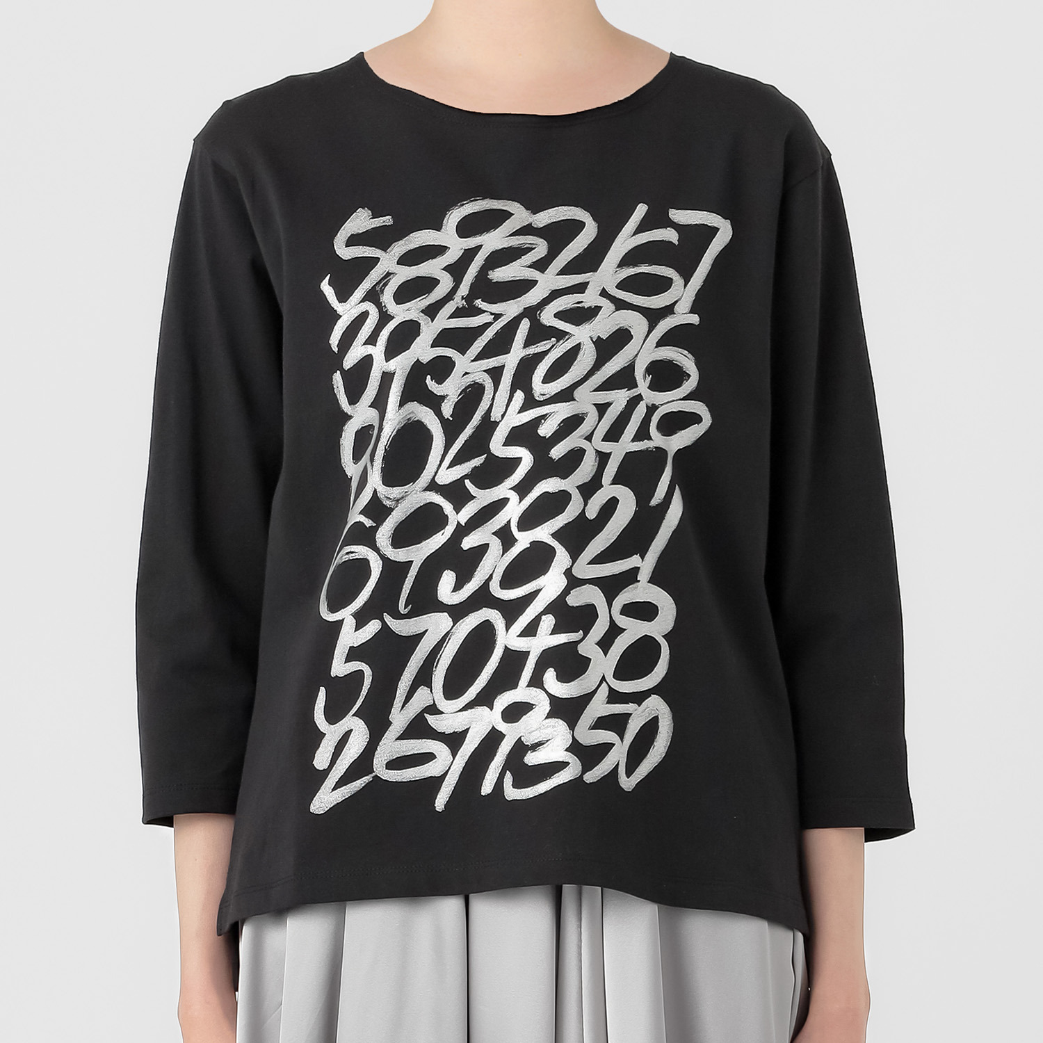 ウノ・ウノ・ドゥーエ 七分袖 ロゴＴシャツ