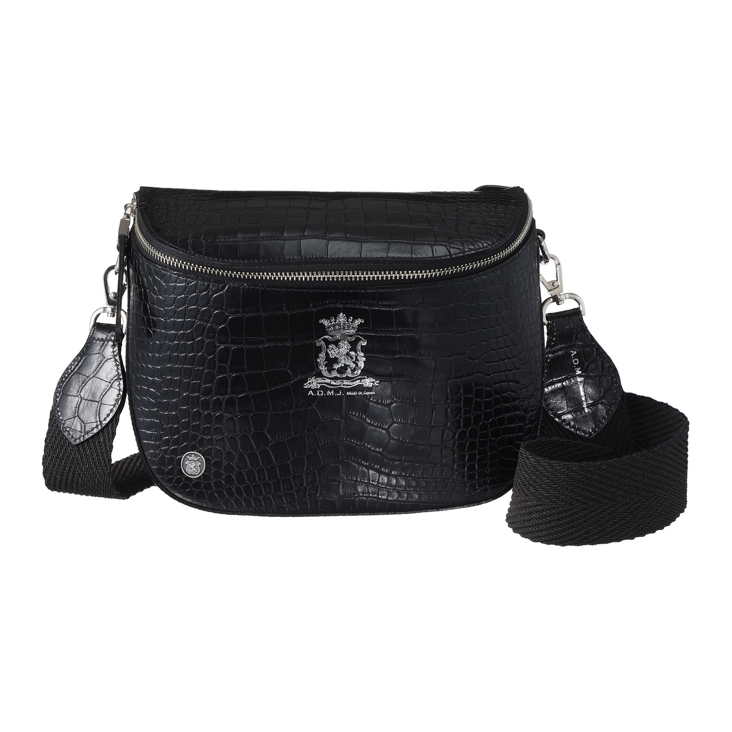 エーディーエムジェイ 牛革クロコダイル型押し ２０２６ クロスボディバッグ
