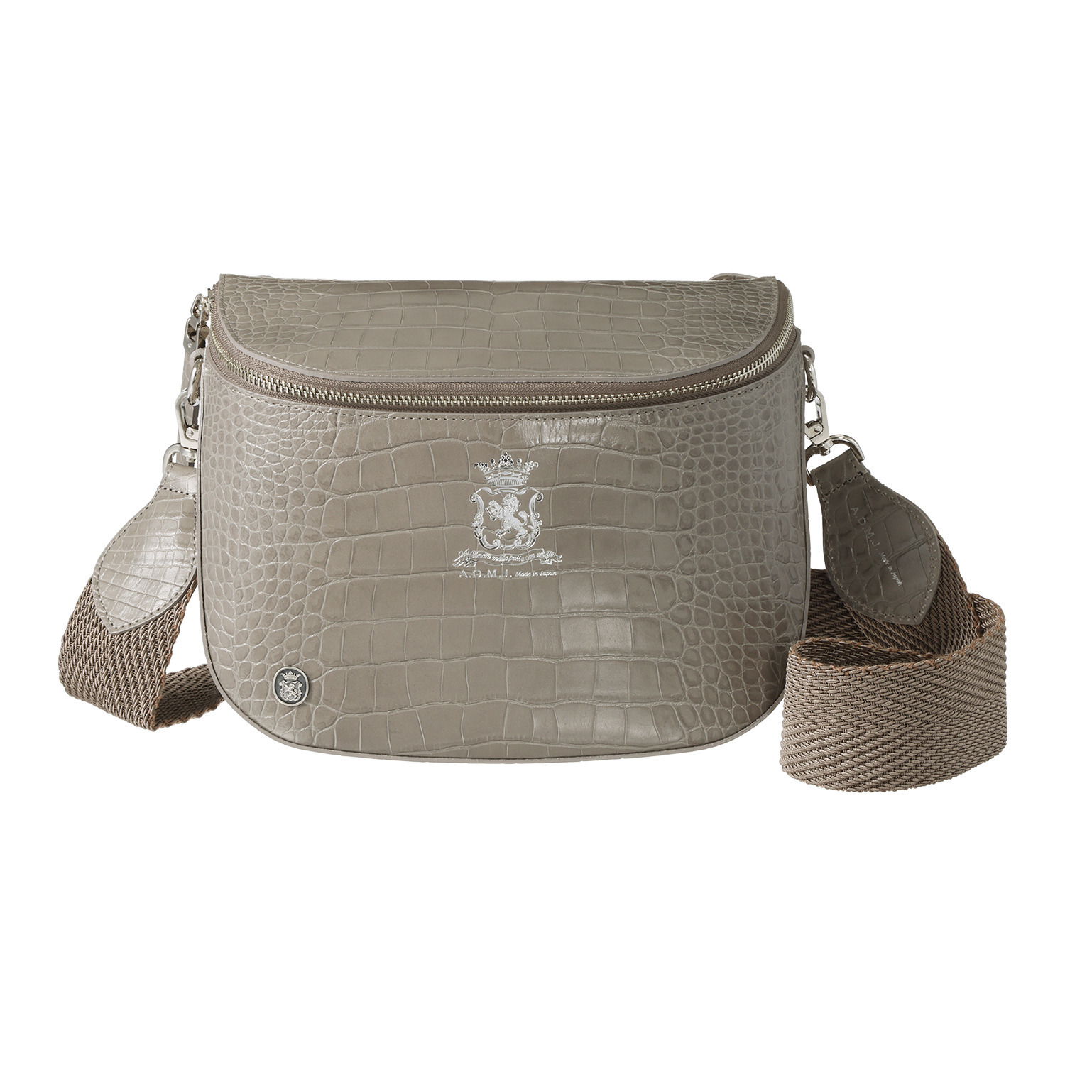 エーディーエムジェイ 牛革クロコダイル型押し ２０２６ クロスボディバッグ