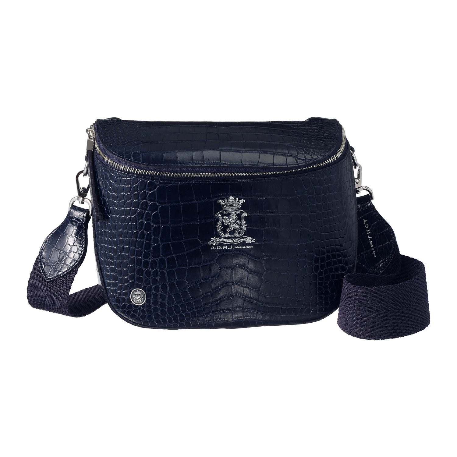 エーディーエムジェイ 牛革クロコダイル型押し ２０２６ クロスボディバッグ