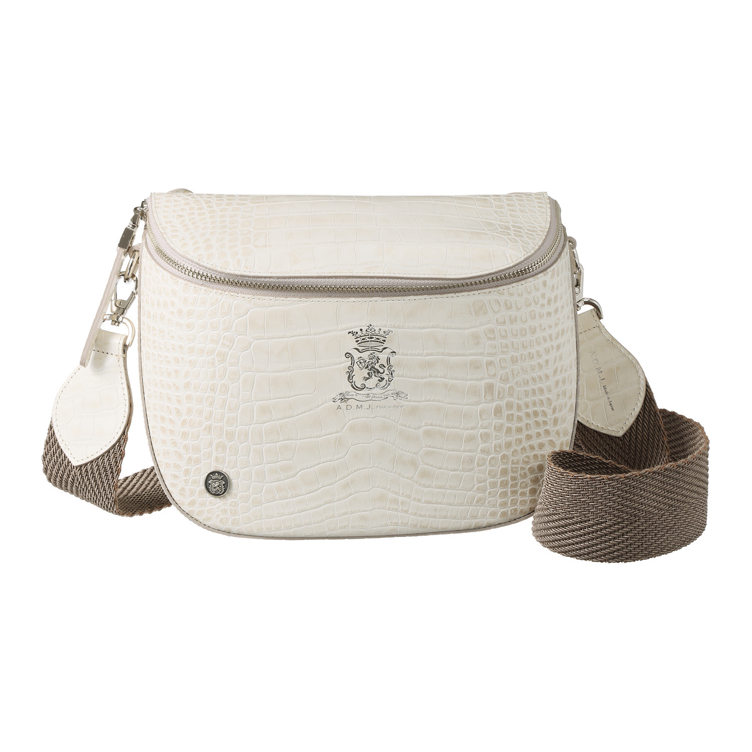 エーディーエムジェイ 牛革クロコダイル型押し ２０２６ クロスボディバッグ