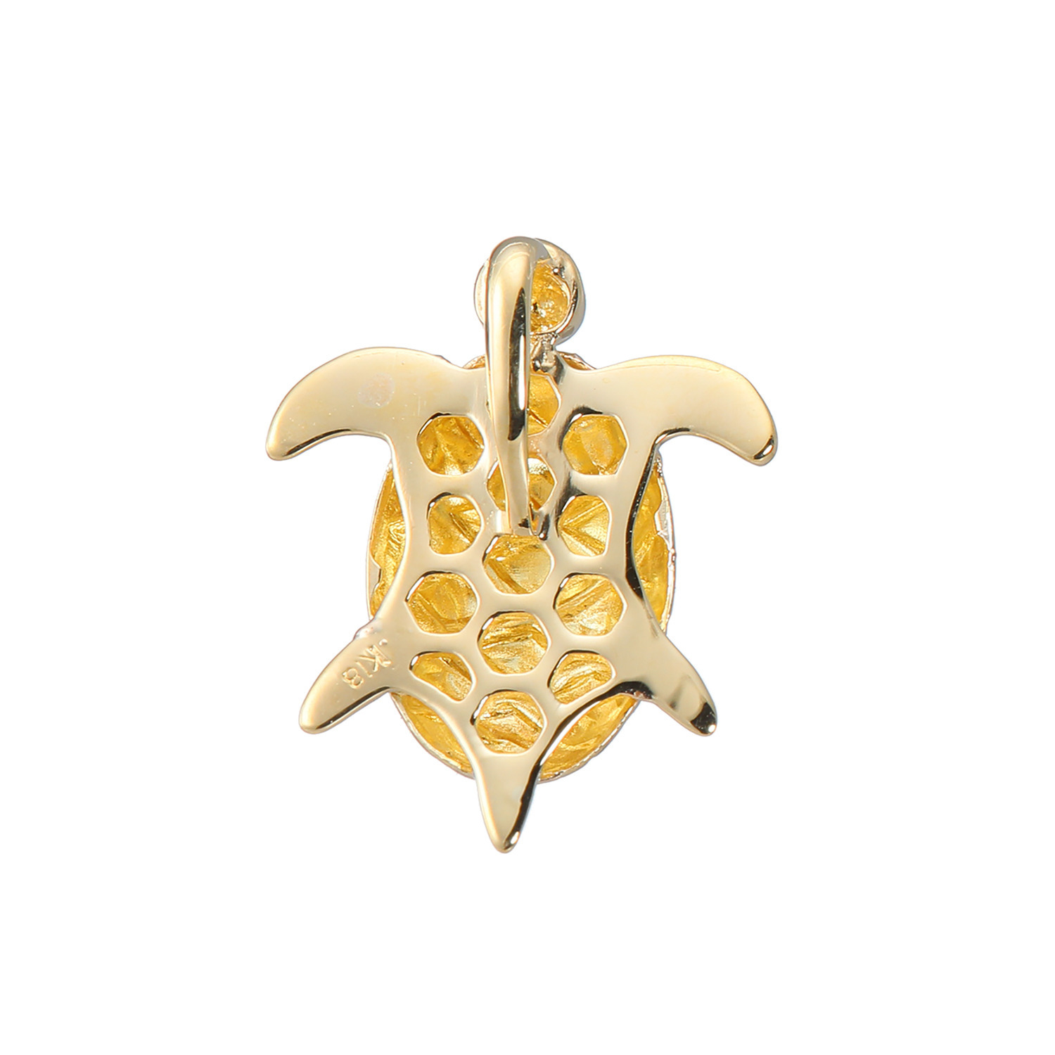 ケーグランツ １８Ｋ 亀モティーフ ペンダントトップ