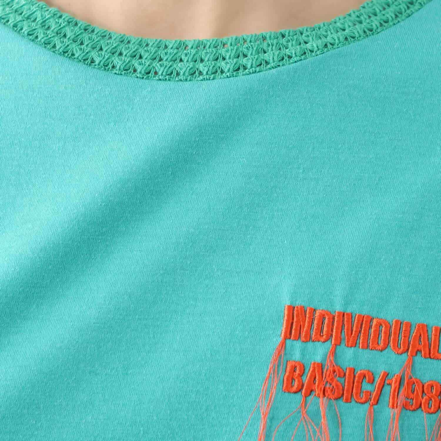 イクシーズ アートフリンジ クルーネック プルオーバー