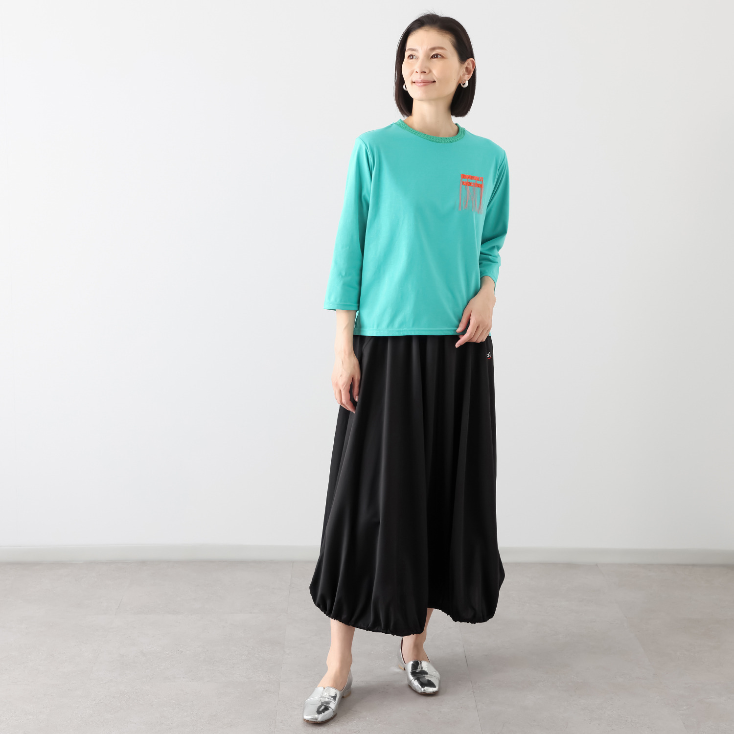 イクシーズ アートフリンジ クルーネック プルオーバー