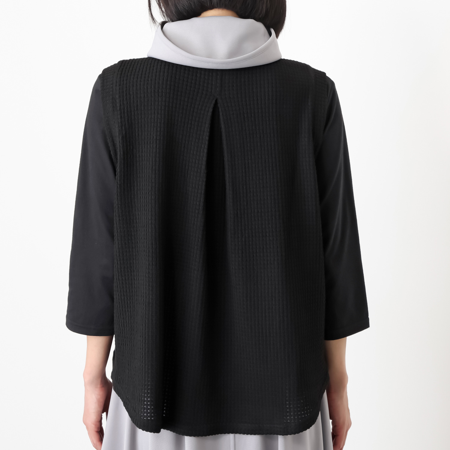 イクシーズ 異素材ドッキング ミリタリーベスト