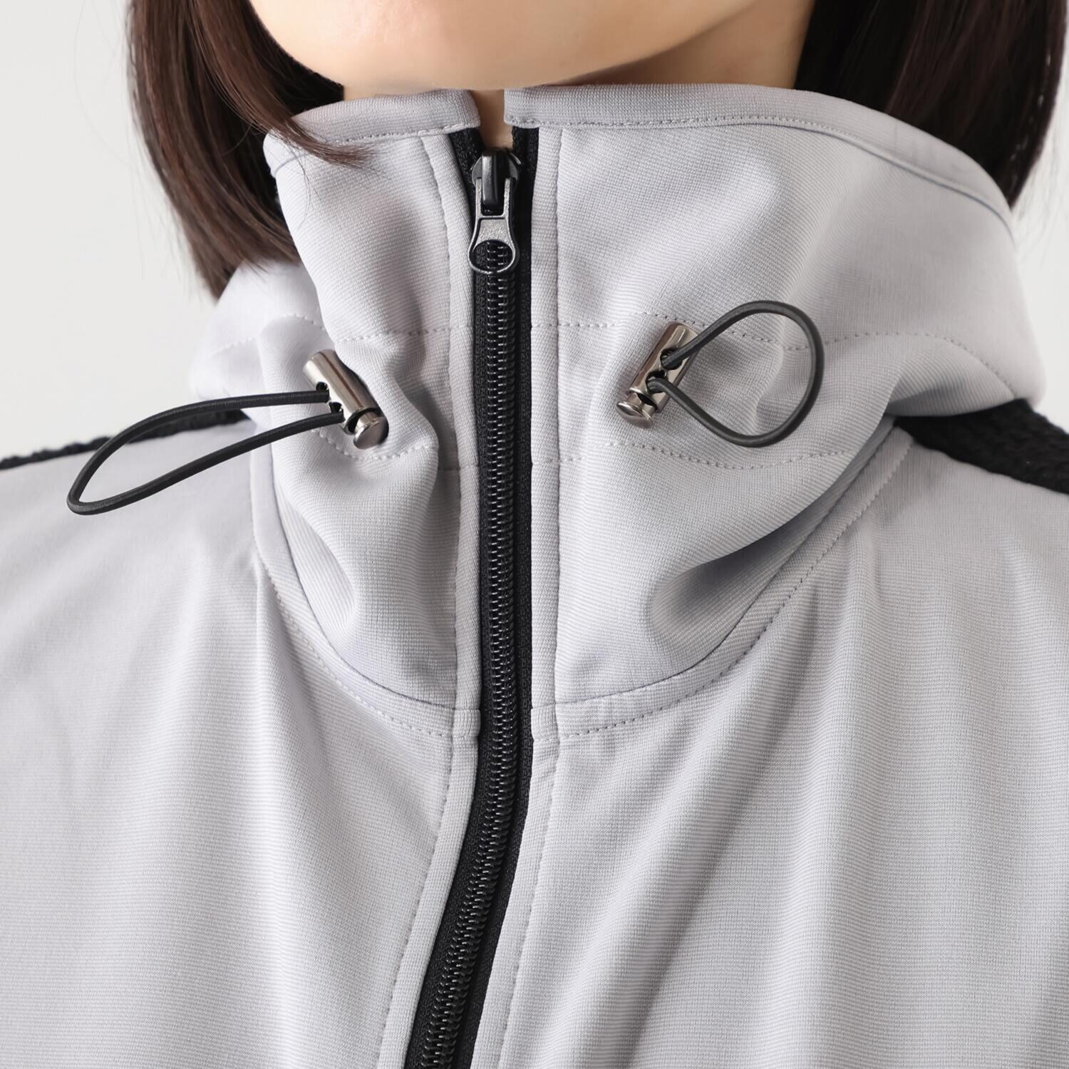 イクシーズ 異素材ドッキング ミリタリーベスト