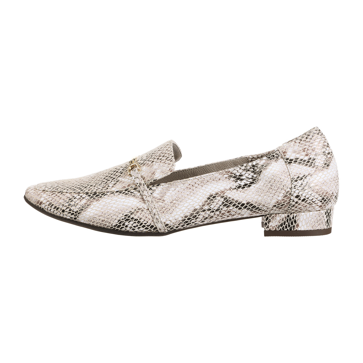 卑弥呼 はっ水レザー かかとシャーリング ソフトローファー