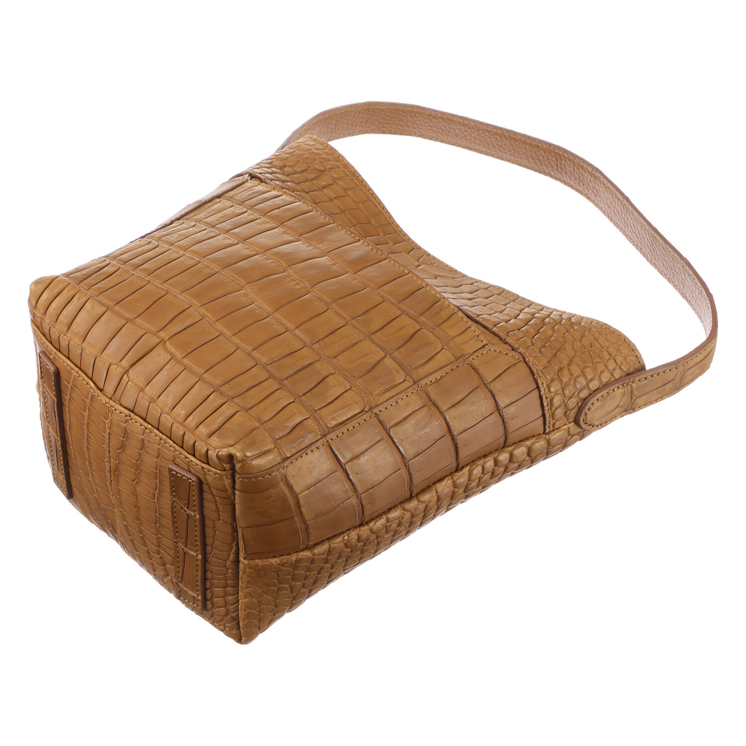 ペレリールッソ 日本製 ポロサスクロコダイル ワンショルダー ２ウェイバッグ