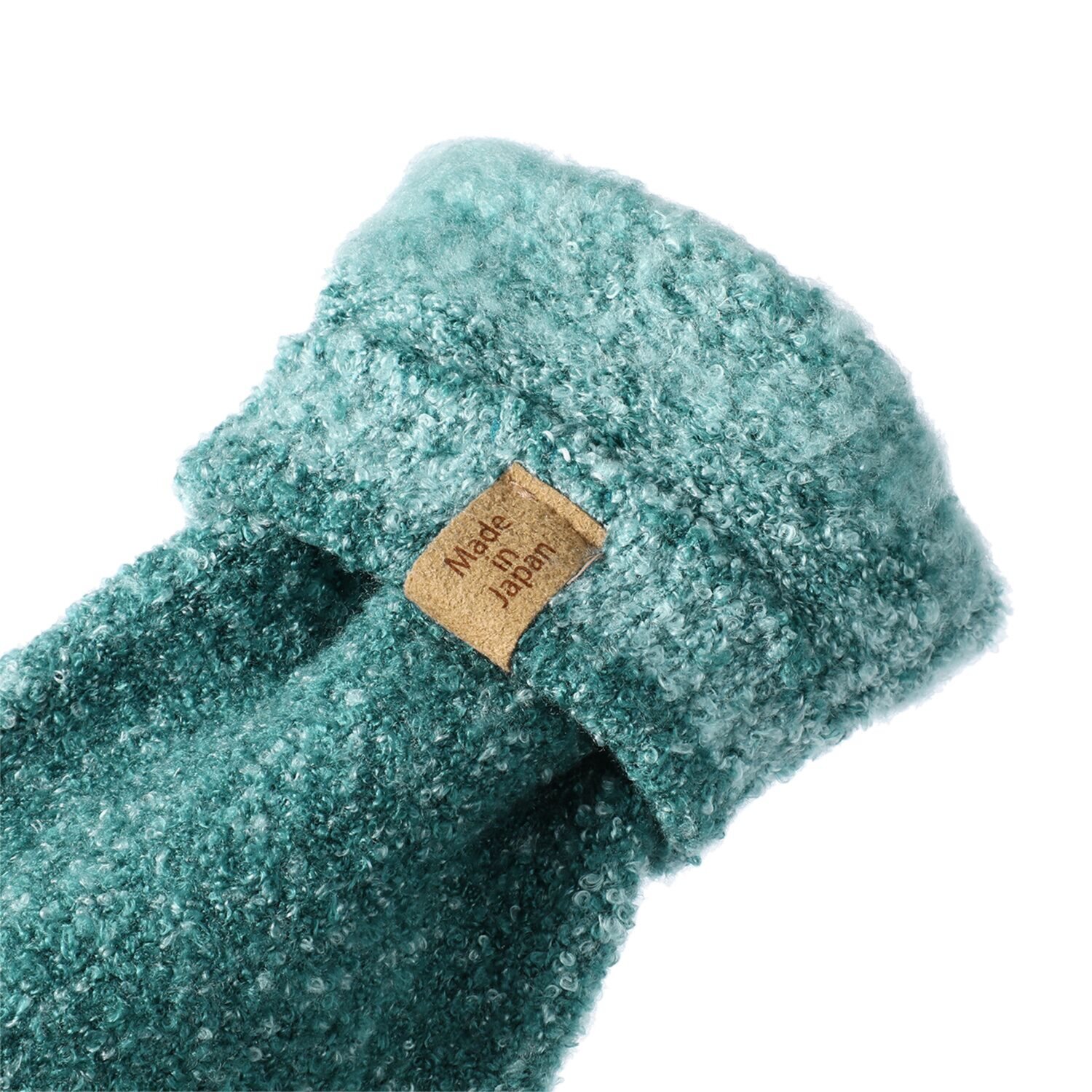 手ぶくろ職人のこだわり！ ふくらはぎまであたたかい モコモコハイソックス 同色２足セット 洗濯ネット付