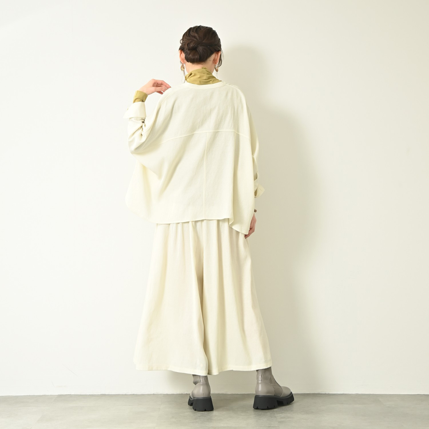 ＢＯＵＮＣＹ　ＢＯＮＤ バーズアイ ハンサムリラックス スタンドネックシャツ