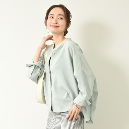 ＢＯＵＮＣＹ　ＢＯＮＤ バーズアイ ハンサムリラックス スタンドネックシャツ