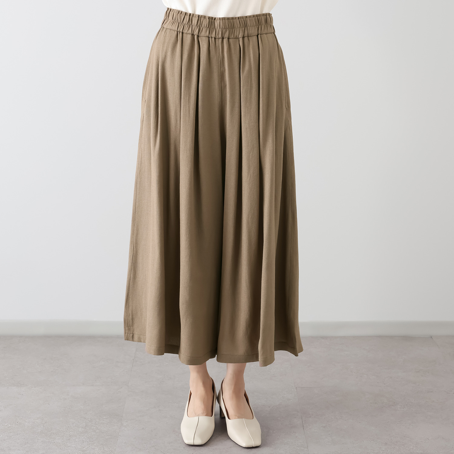 ＢＯＵＮＣＹ　ＢＯＮＤ バーズアイ シルエットにこだわった フレアーパンツ