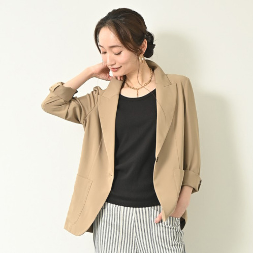 ＢＯＵＮＣＹ　ＢＯＮＤ ダブルツイルストレッチ ハンサムスタイル テーラードジャケット