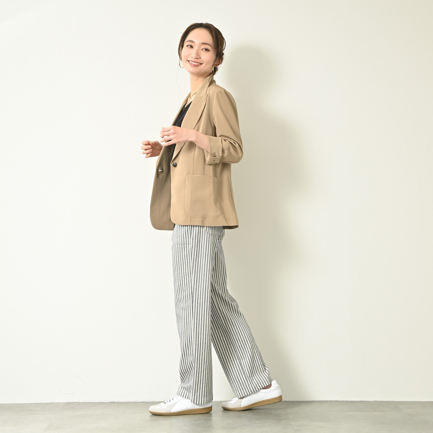 ＢＯＵＮＣＹ　ＢＯＮＤ ダブルツイルストレッチ ハンサムスタイル テーラードジャケット