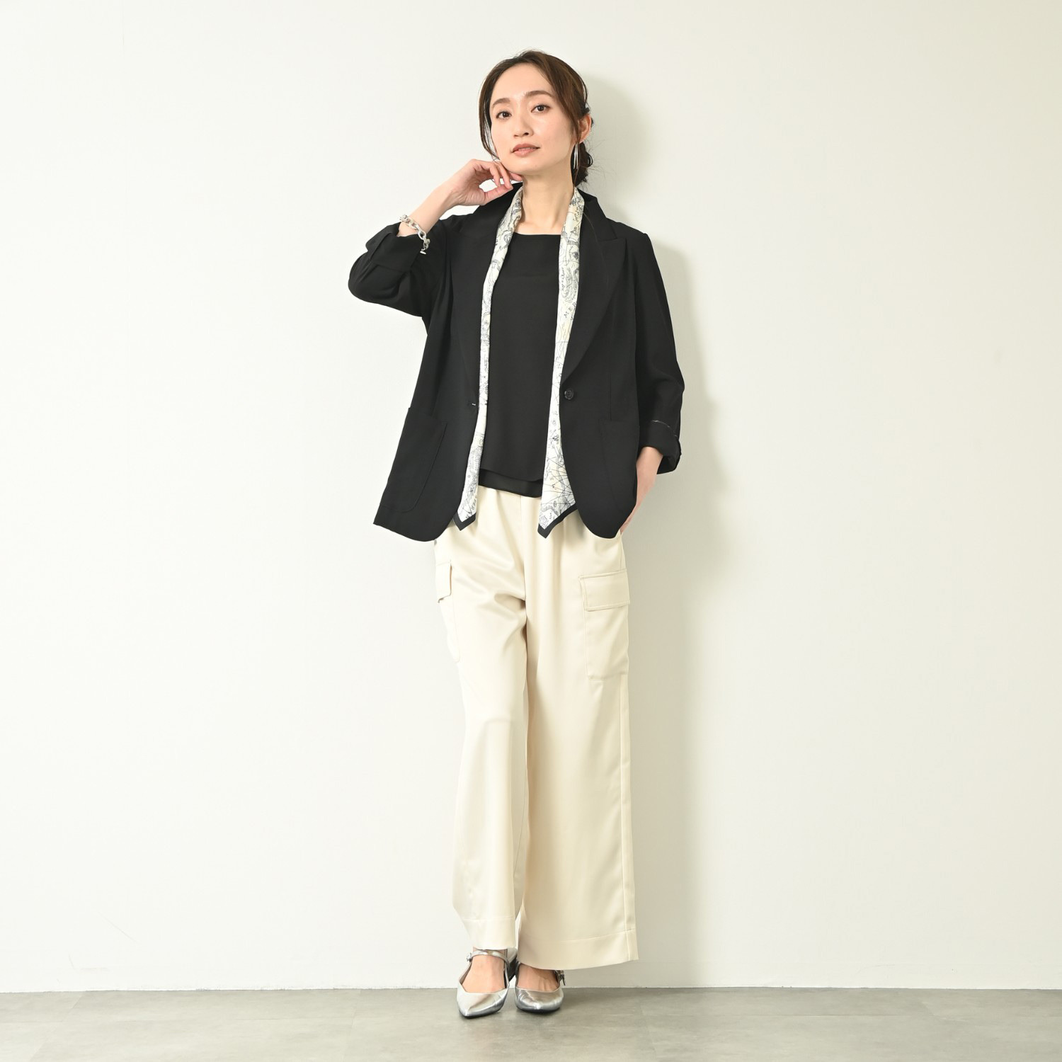 ＢＯＵＮＣＹ　ＢＯＮＤ ダブルツイルストレッチ ハンサムスタイル テーラードジャケット