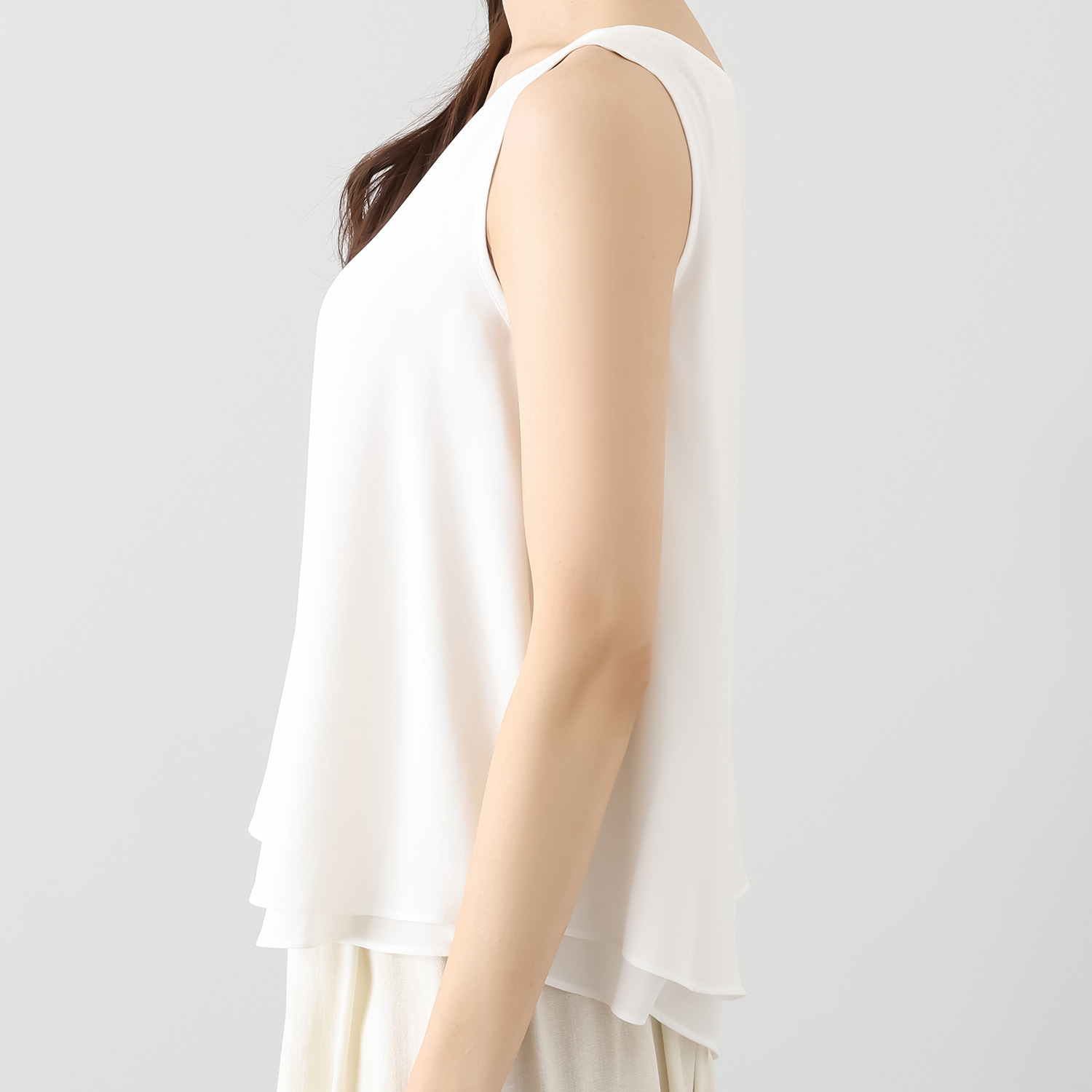 ＢＯＵＮＣＹ　ＢＯＮＤ ダブルレイヤード とろみシフォン フレアープルオーバー