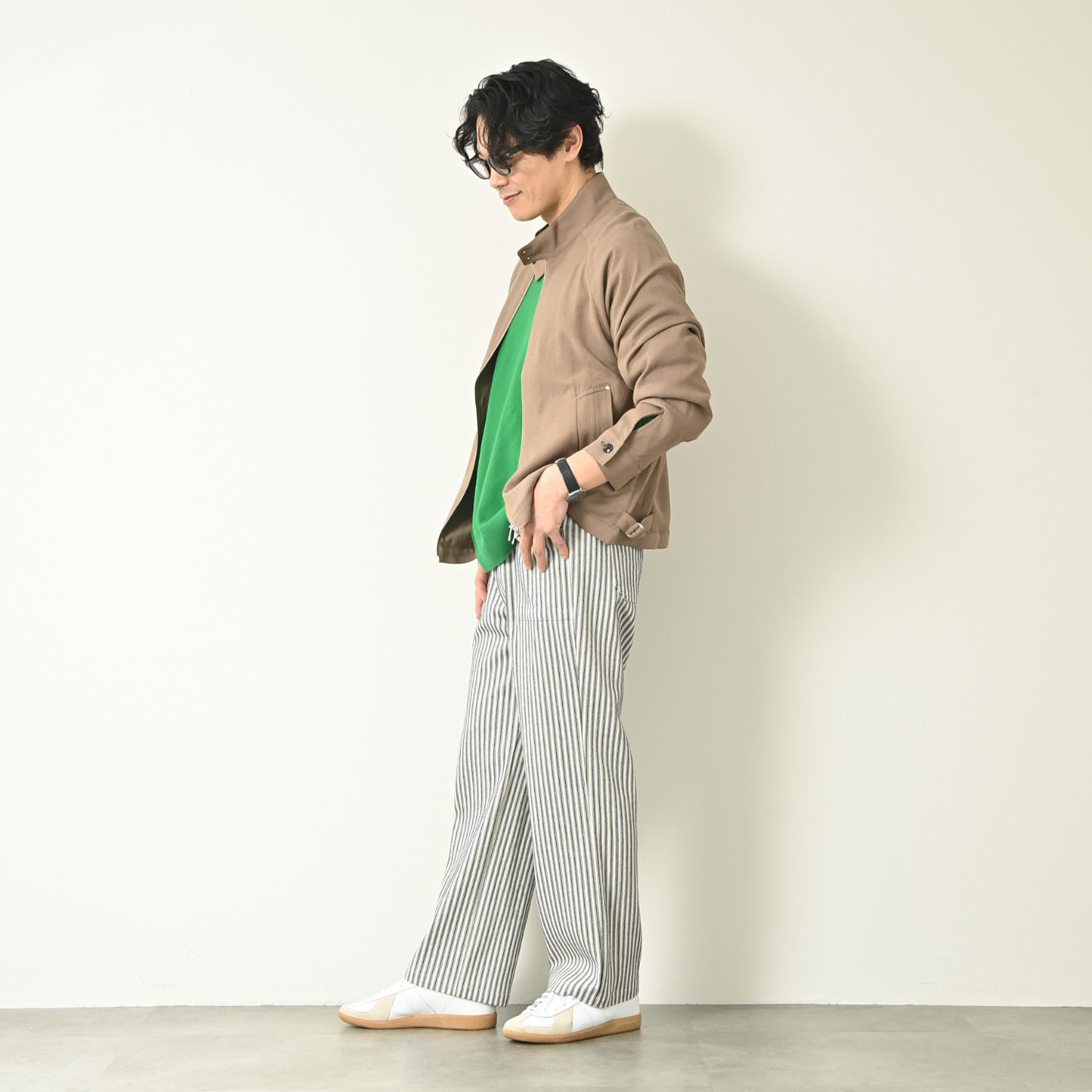 ＢＯＵＮＣＹ　ＢＯＮＤ バーズアイ スタンドネックブルゾン ＜メンズ＞