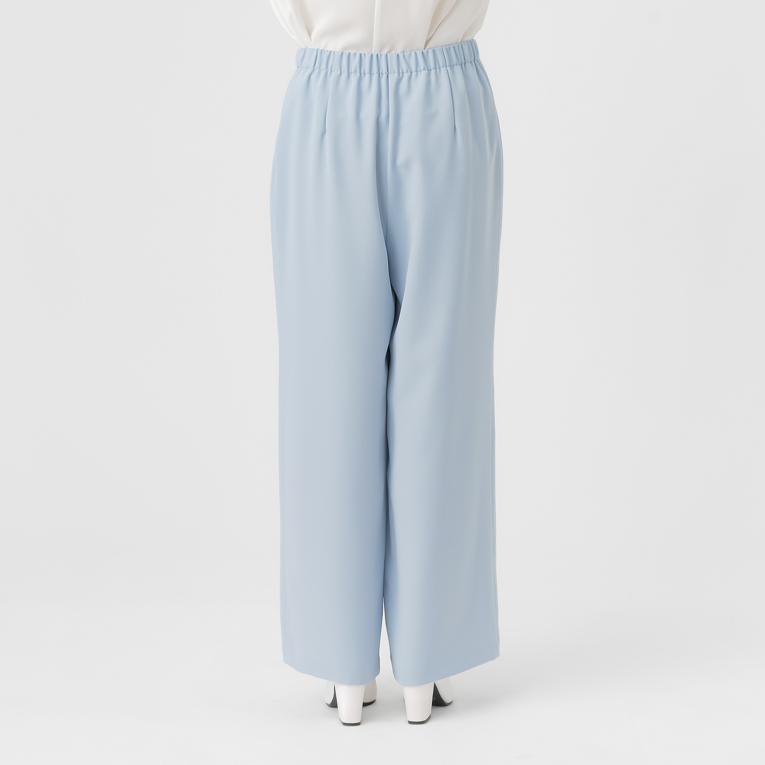 レ・ラリック ダブルストレッチ イージーワイドパンツ