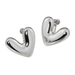 エアリーフェアリー ステンレス 変形ハートモティーフ イヤリング／ピアス