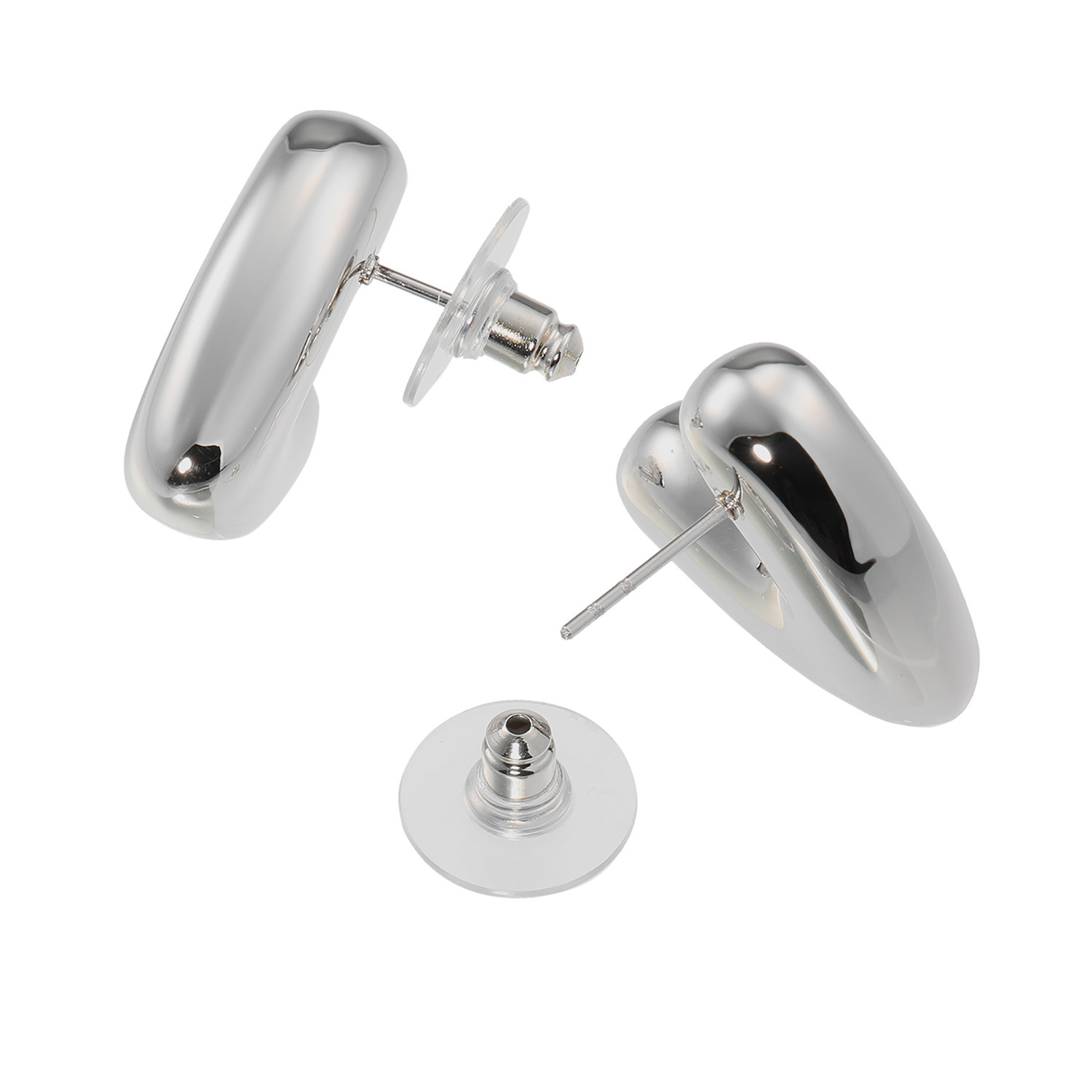 エアリーフェアリー ステンレス 変形ハートモティーフ イヤリング／ピアス