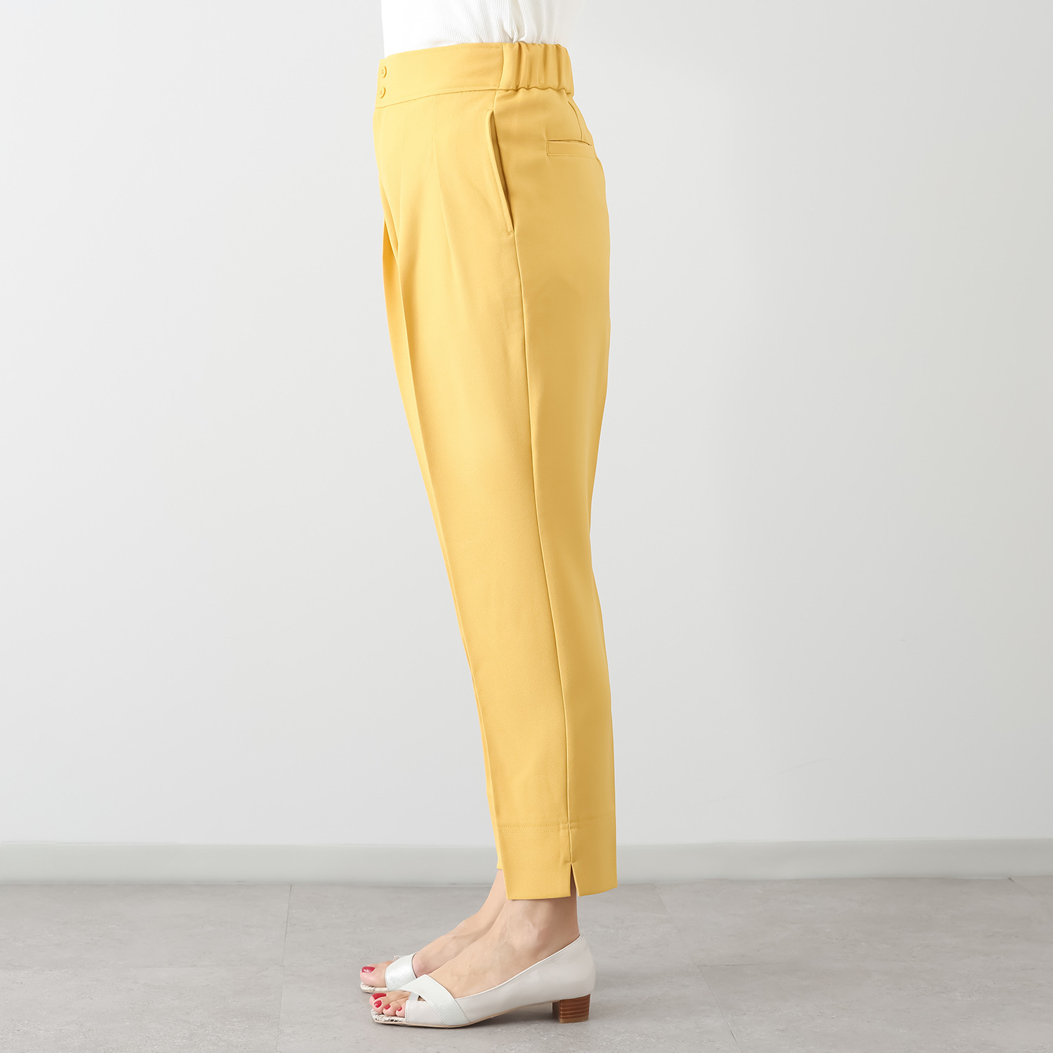 ボン・ブリコラージュ バイ　レイコ・ホウセンジ これだけで スタイルアップ！ 脚長ラインが美しい テーパードパンツ