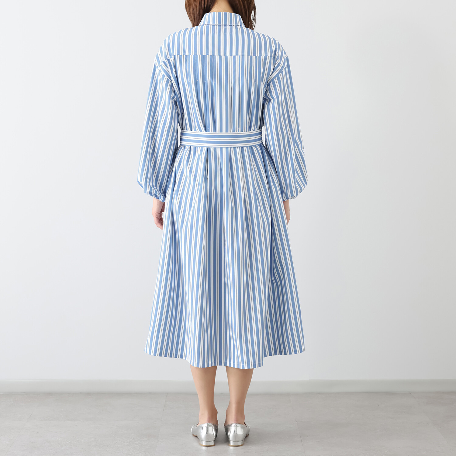 ボン・ブリコラージュ バイ　レイコ・ホウセンジ １枚でも、羽織っても。 オリジナルプリント シャツワンピース