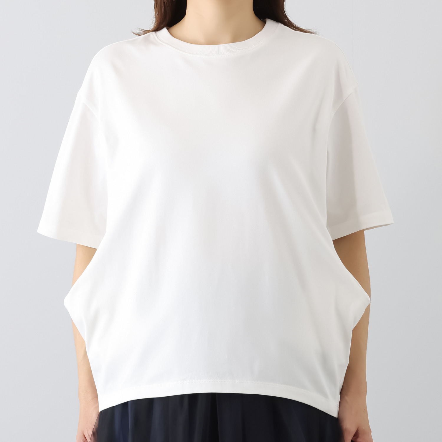 ミニマライズプラス ファッションは楽しんで！ 春はウキウキ！ 遊び心満載の ポケットデザインＴシャツ